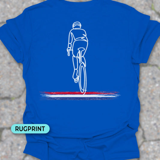 Wielrenner Nederlandse driekleur rugprint T‑Shirt