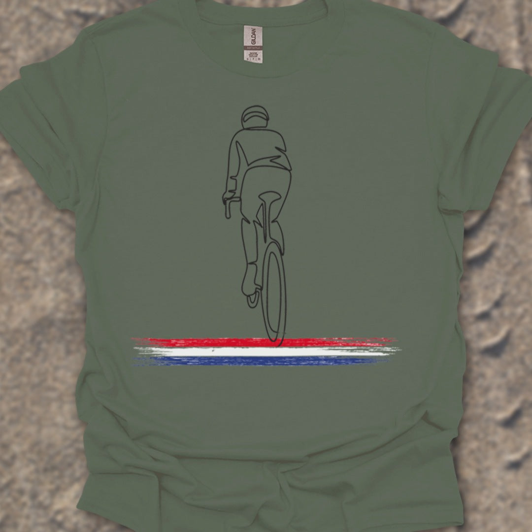 Wielrenner Nederlandse driekleur T‑Shirt