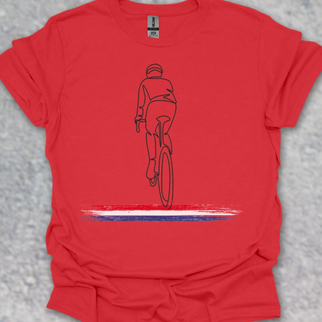 Wielrenner Nederlandse driekleur T‑Shirt