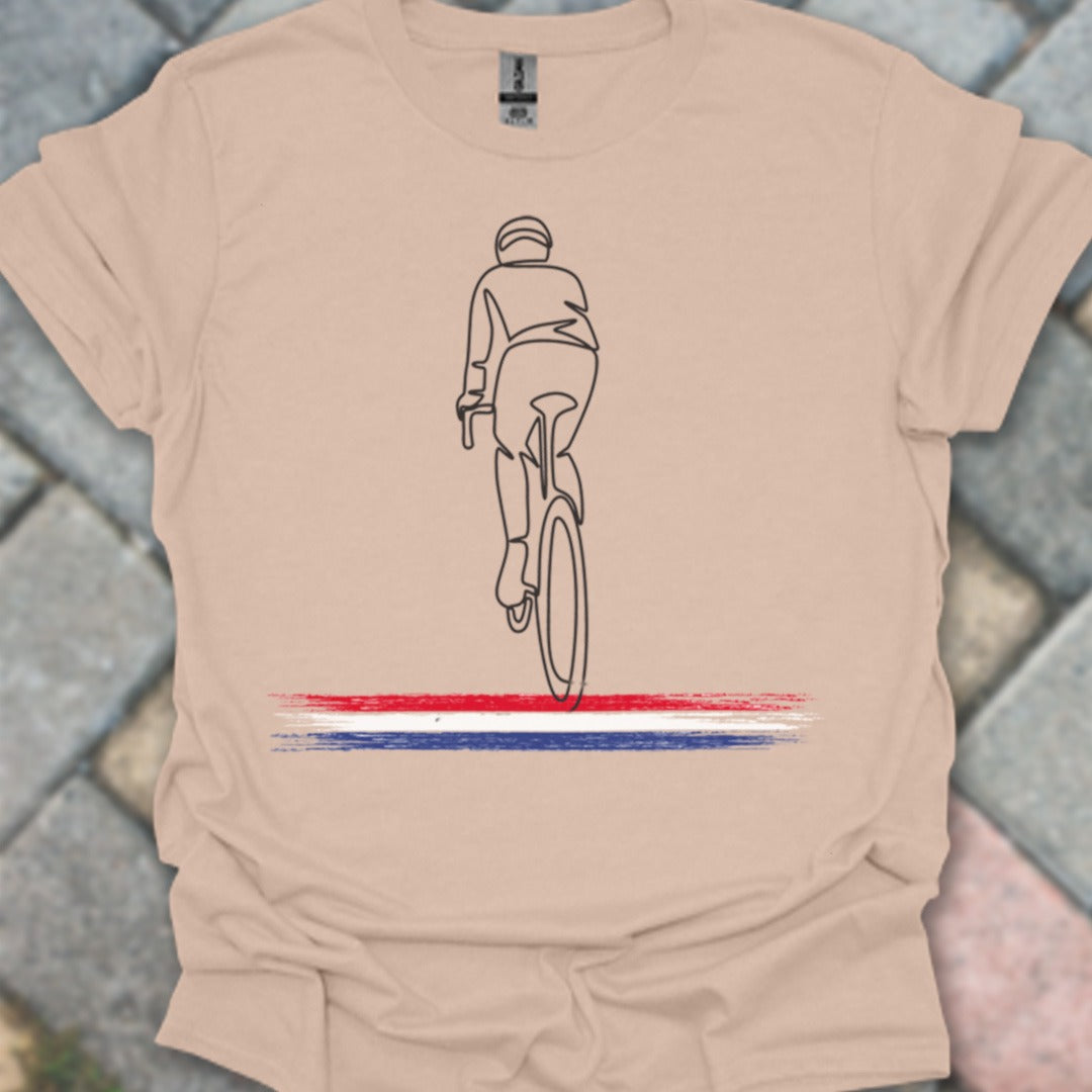 Wielrenner Nederlandse driekleur T‑Shirt