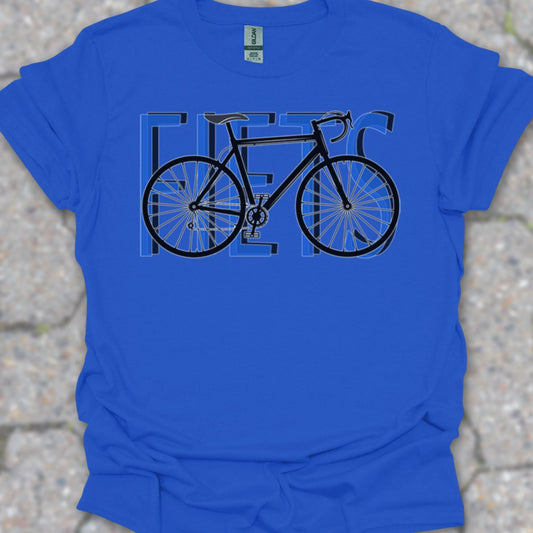 Fiets blauw T‑Shirt
