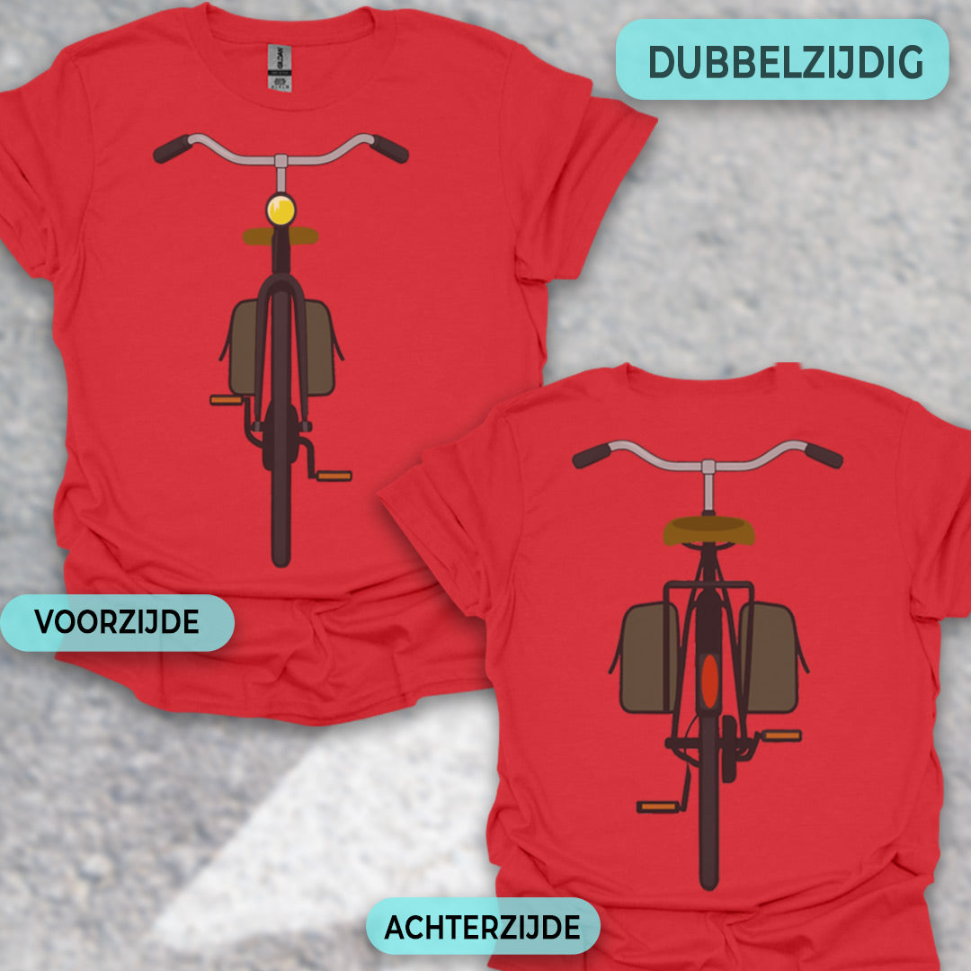 Stadsfiets voor & achter T‑Shirt
