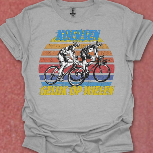 Koersen geluk op wielen T‑Shirt