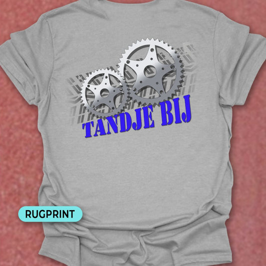 Tandje Bij (blauw) rugprint T‑Shirt