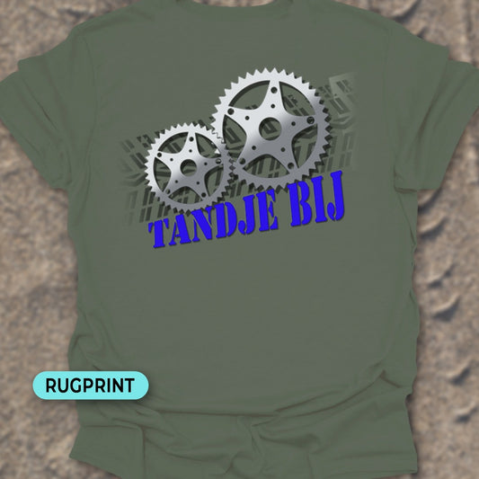 Tandje Bij (blauw) rugprint T‑Shirt