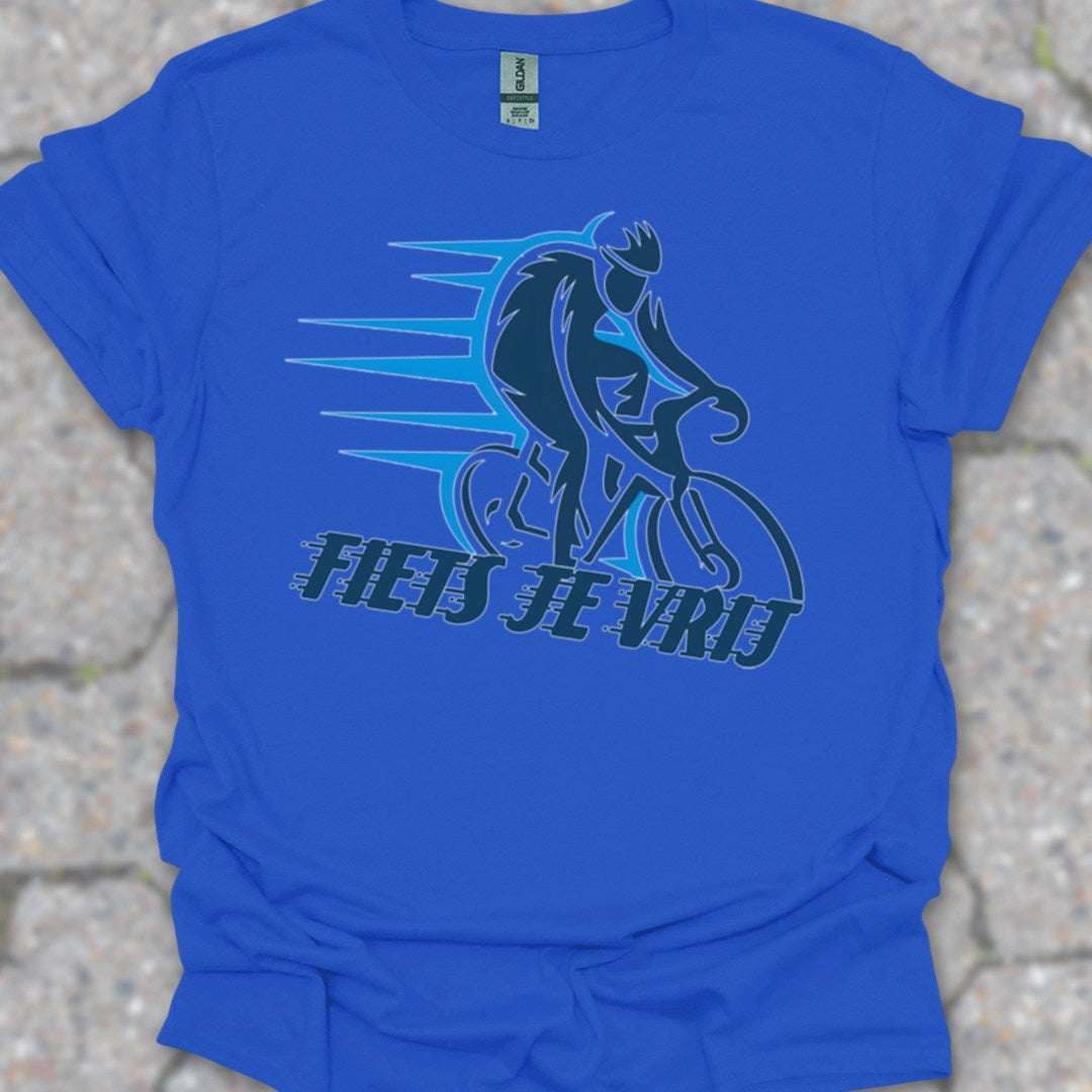 Fiets je vrij blauw T‑Shirt