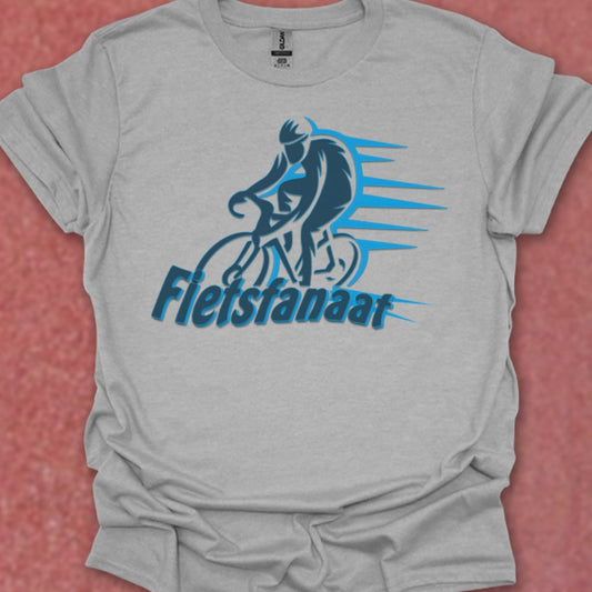 Fietsfanaat blauw T‑Shirt