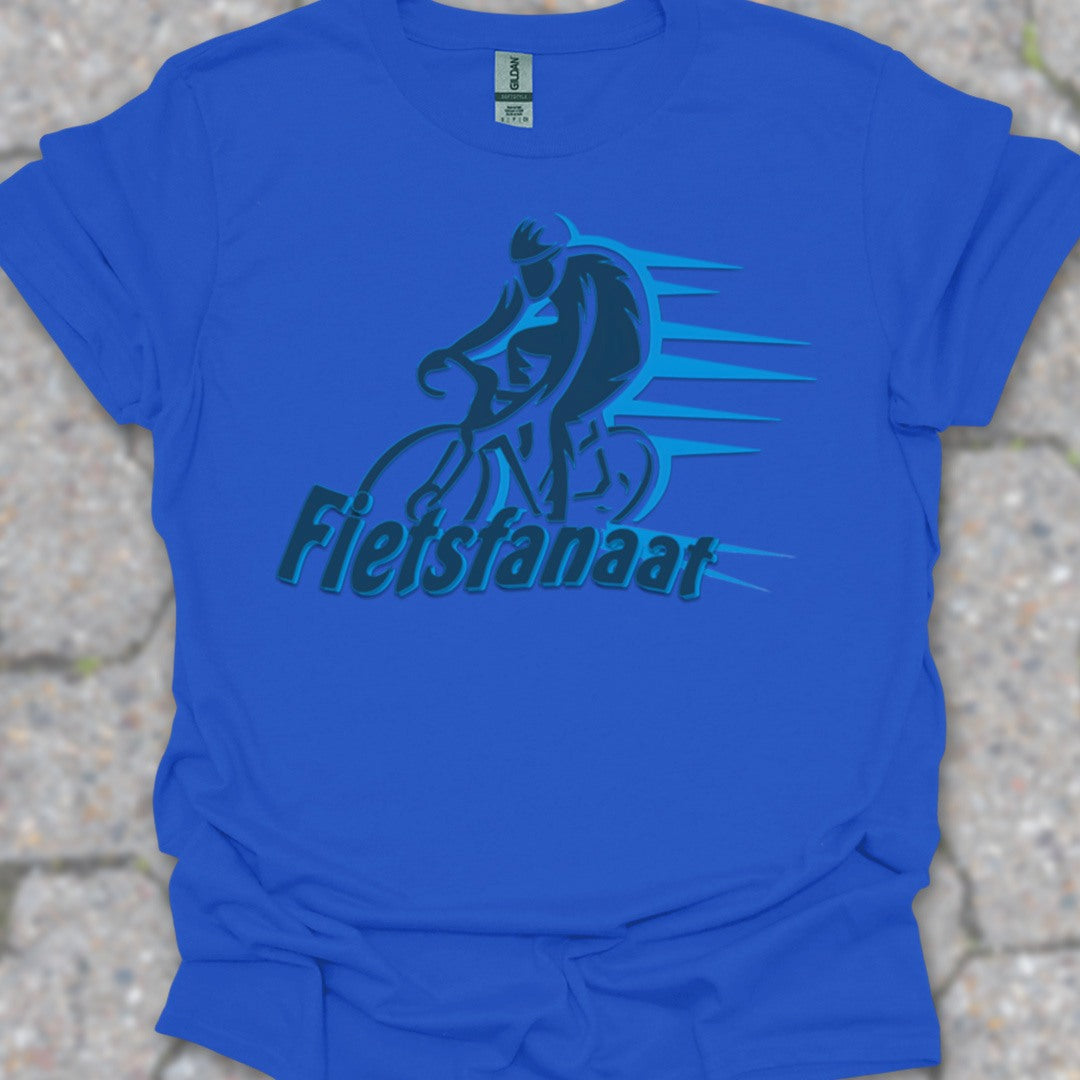 Fietsfanaat blauw T‑Shirt
