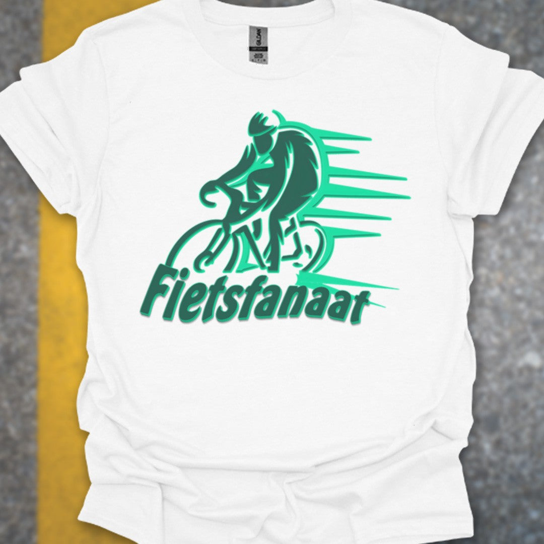 Fietsfanaat groen T‑Shirt