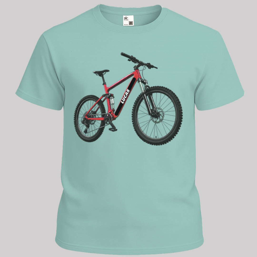 MTB rood met eigen naam