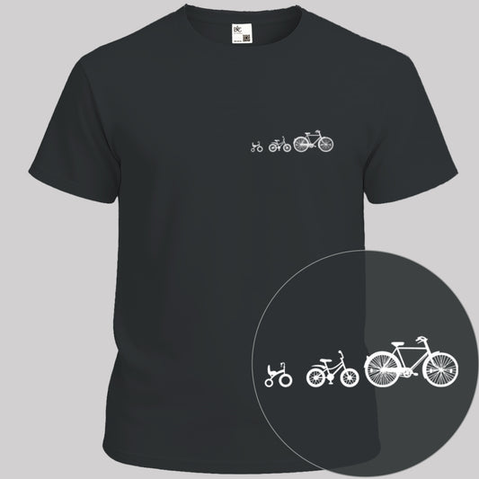 Papafiets & kids wit T‑Shirt