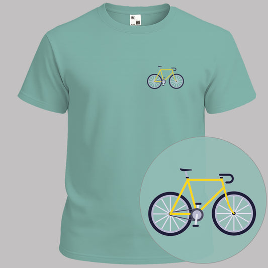Racefiets geel T‑Shirt