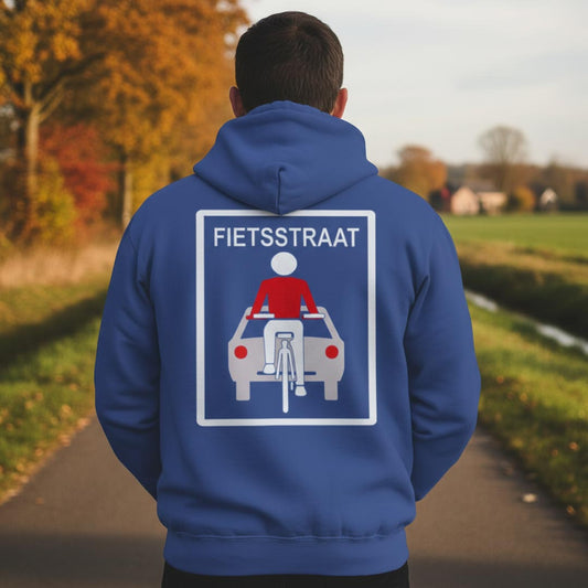 Fietsstraat rugprint Hoodie