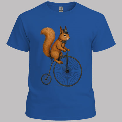 Eekhoorn op antieke fiets T‑Shirt