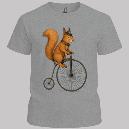 Eekhoorn op antieke fiets T‑Shirt