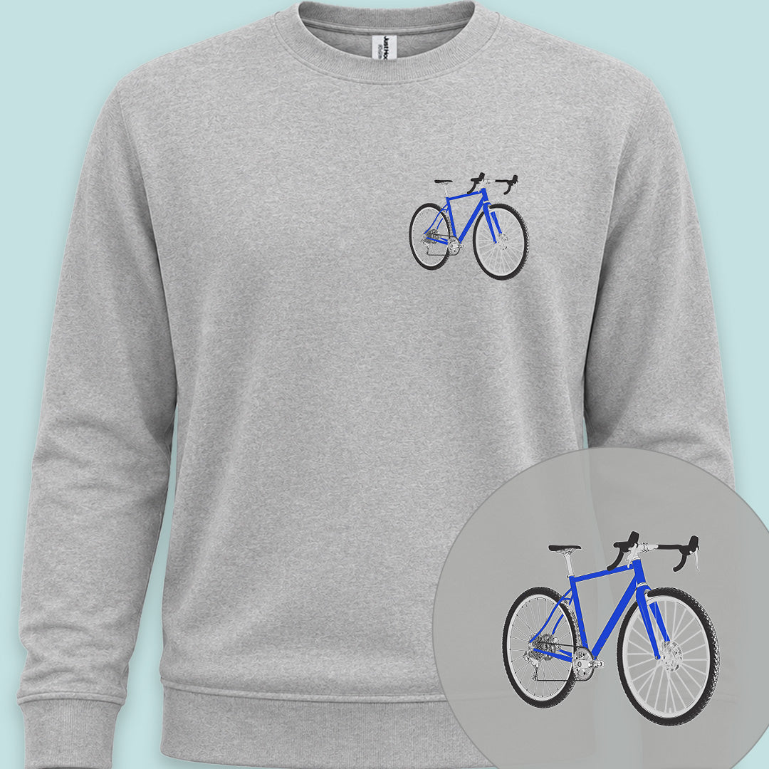 Gravelbike blauw Sweater