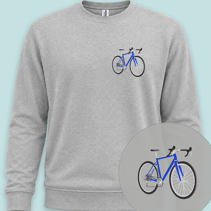 Gravelbike blauw Sweater