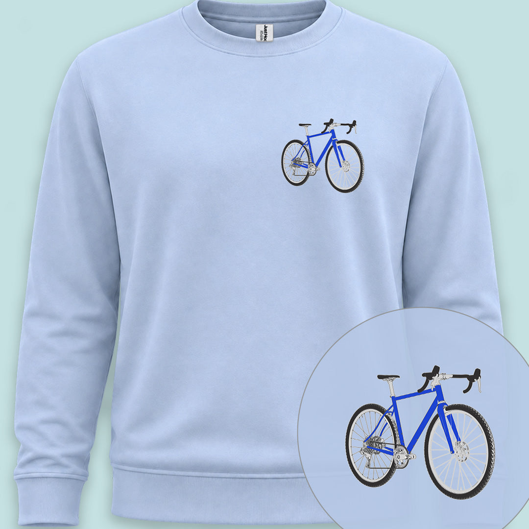 Gravelbike blauw Sweater