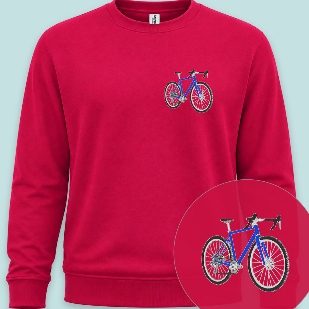 Gravelbike blauw Sweater
