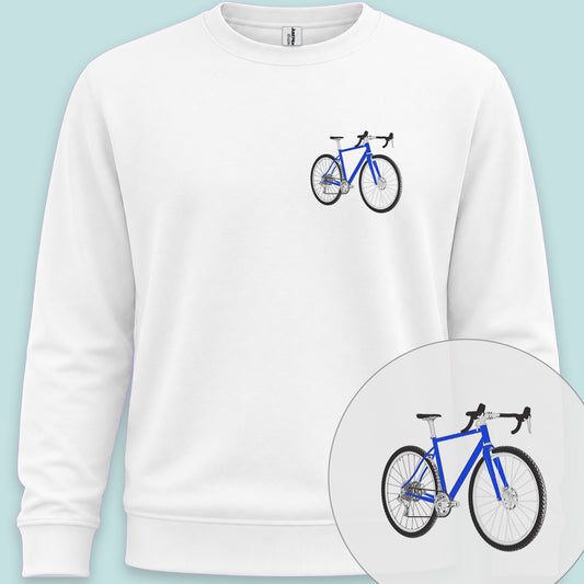 Gravelbike blauw Sweater