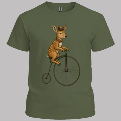 Ree op antieke fiets T‑Shirt