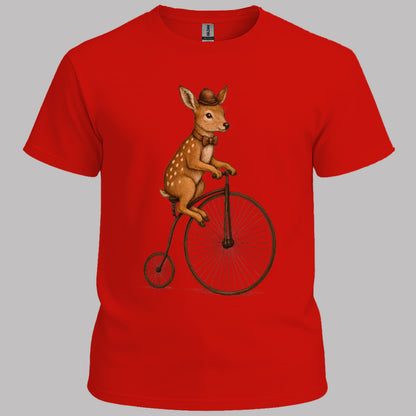 Ree op antieke fiets T‑Shirt