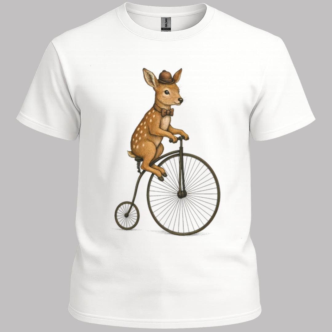 Ree op antieke fiets T‑Shirt