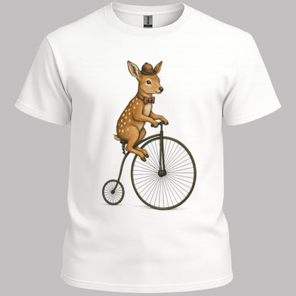 Ree op antieke fiets T‑Shirt