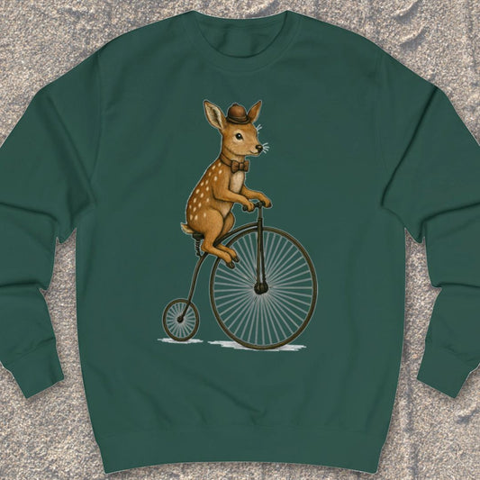 Ree op antieke fiets Sweater