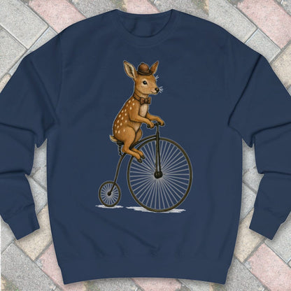 Ree op antieke fiets Sweater