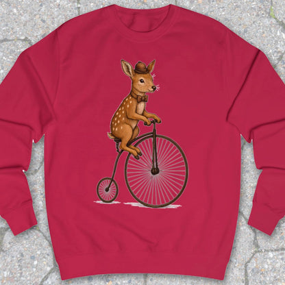 Ree op antieke fiets Sweater
