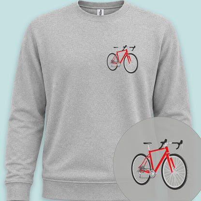 Gravelbike rood Sweater