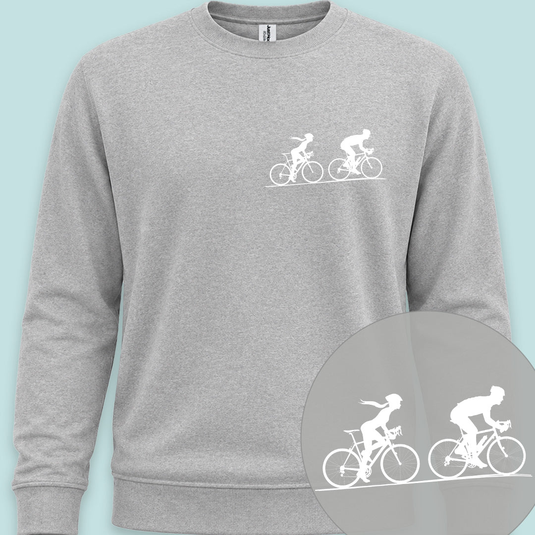 Achtervolging Zij wit Sweater