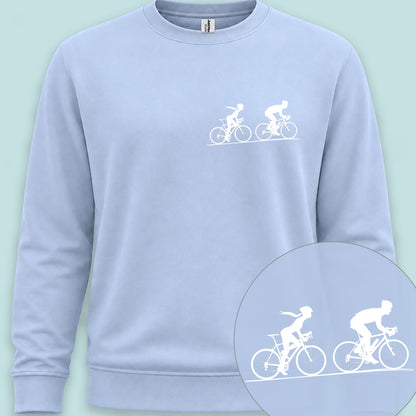 Achtervolging Zij wit Sweater
