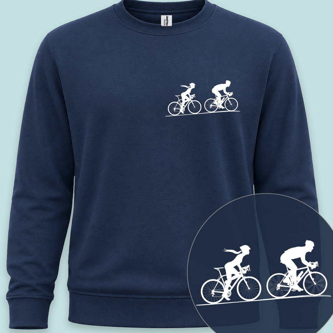 Achtervolging Zij wit Sweater