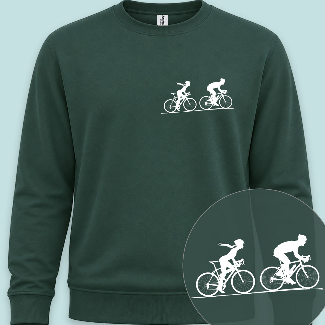 Achtervolging Zij wit Sweater
