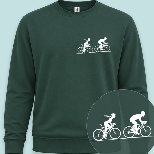 Achtervolging Zij wit Sweater