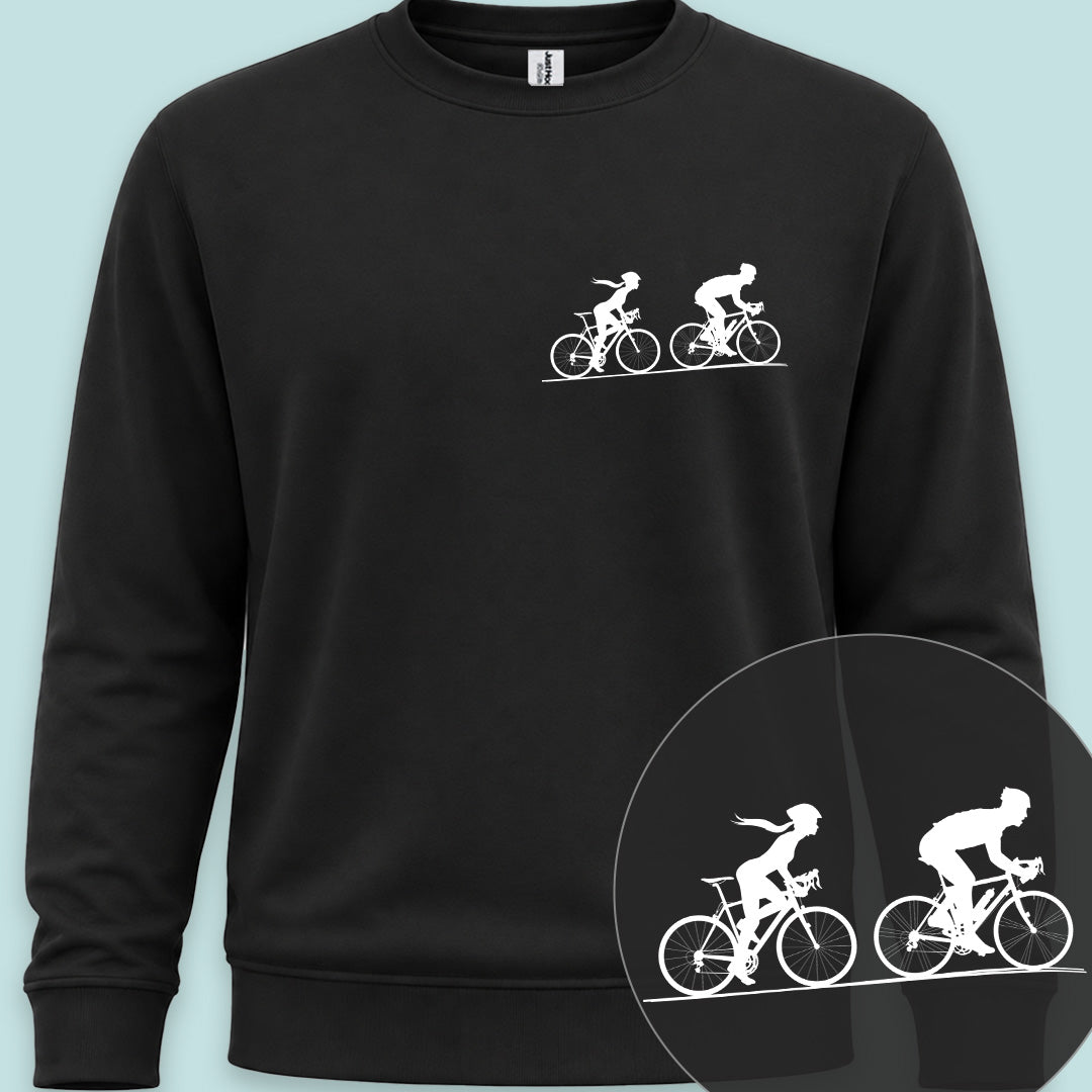 Achtervolging Zij wit Sweater