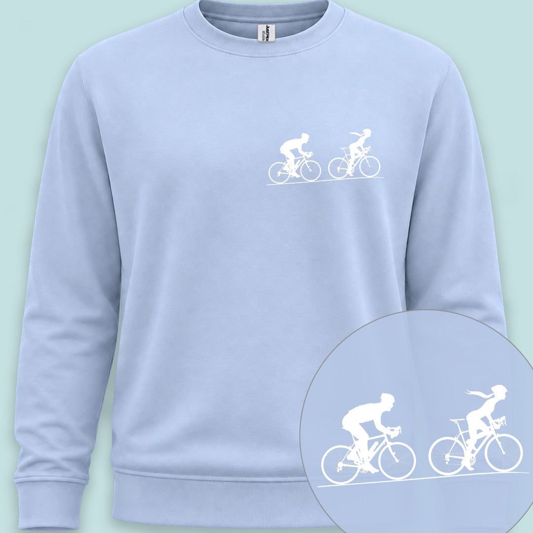 Achtervolging Hij wit Sweater