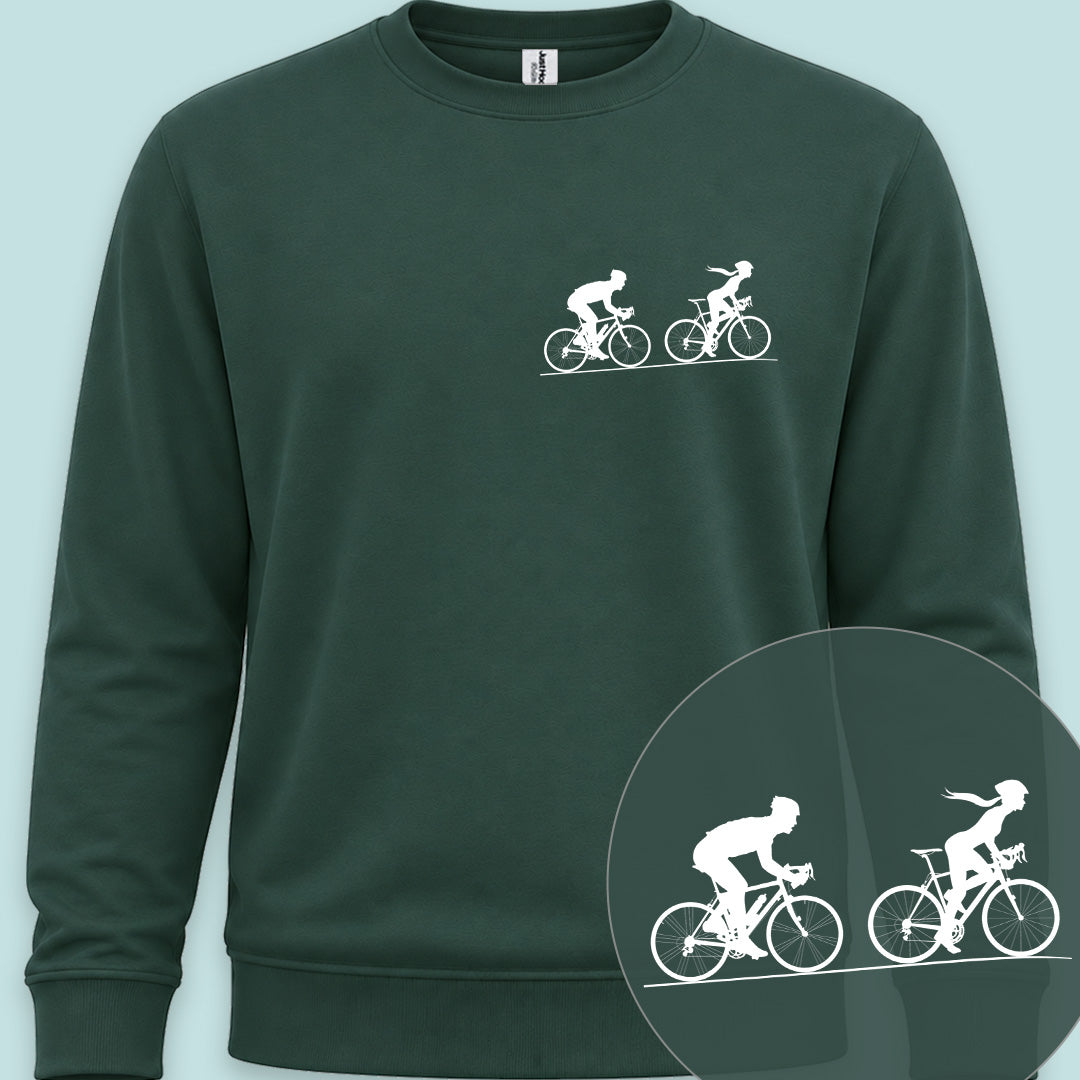 Achtervolging Hij wit Sweater