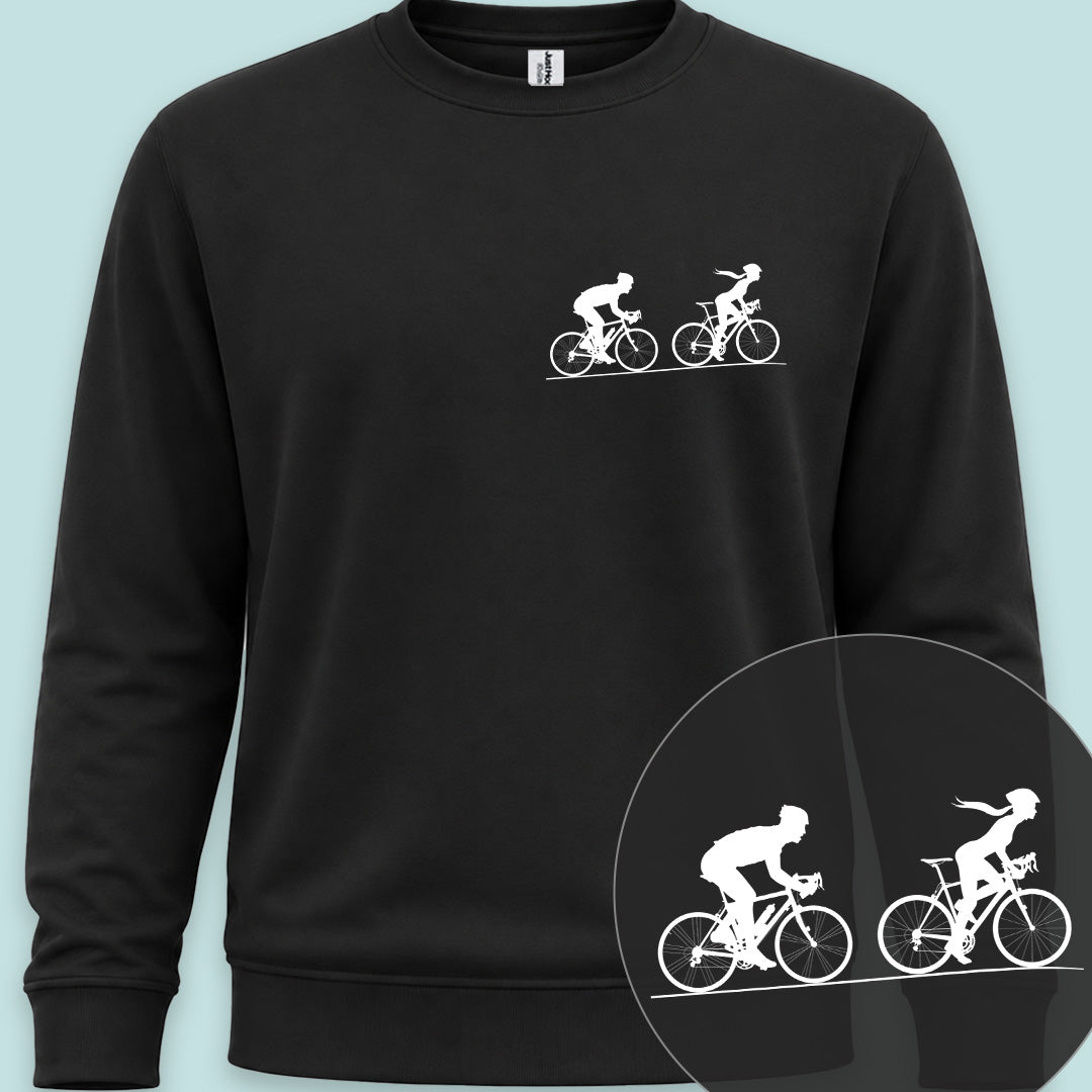 Achtervolging Hij wit Sweater