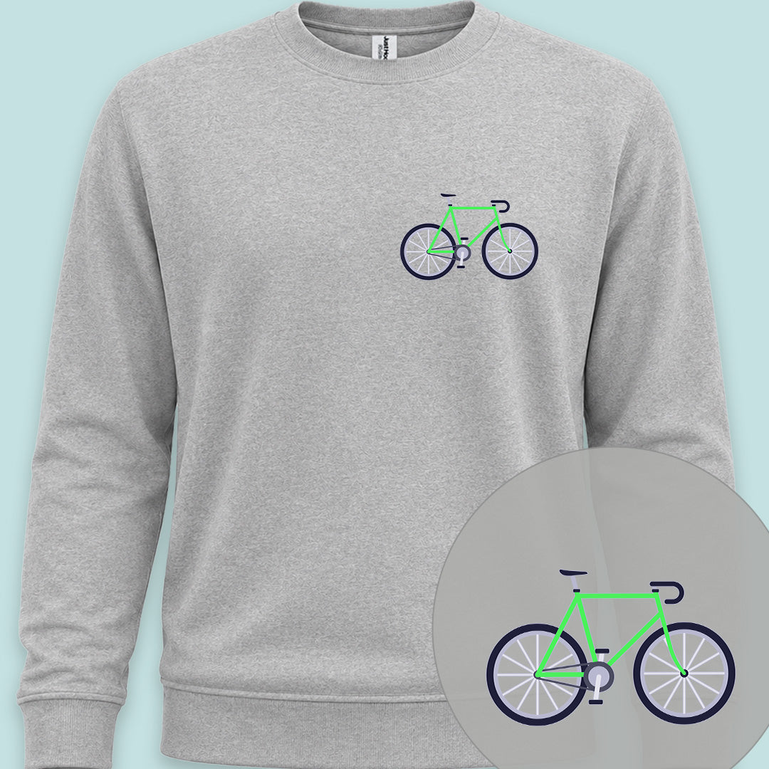 Racefiets groen Sweater