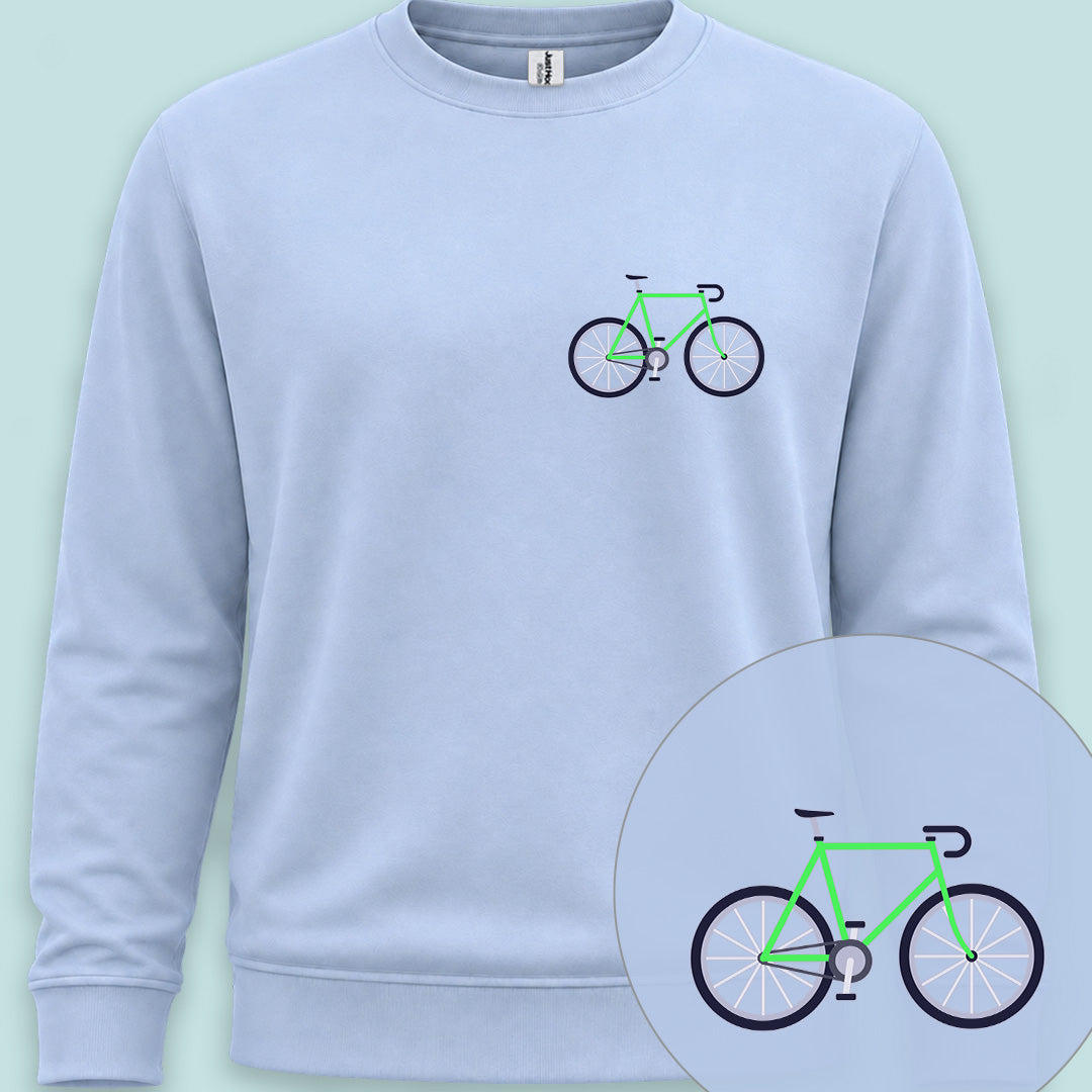 Racefiets groen Sweater