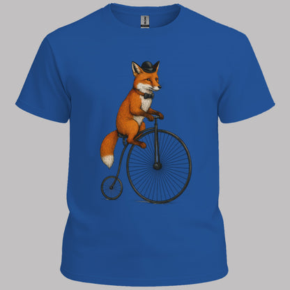 Vos op antieke fiets T‑Shirt
