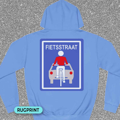 Fietsstraat rugprint Hoodie