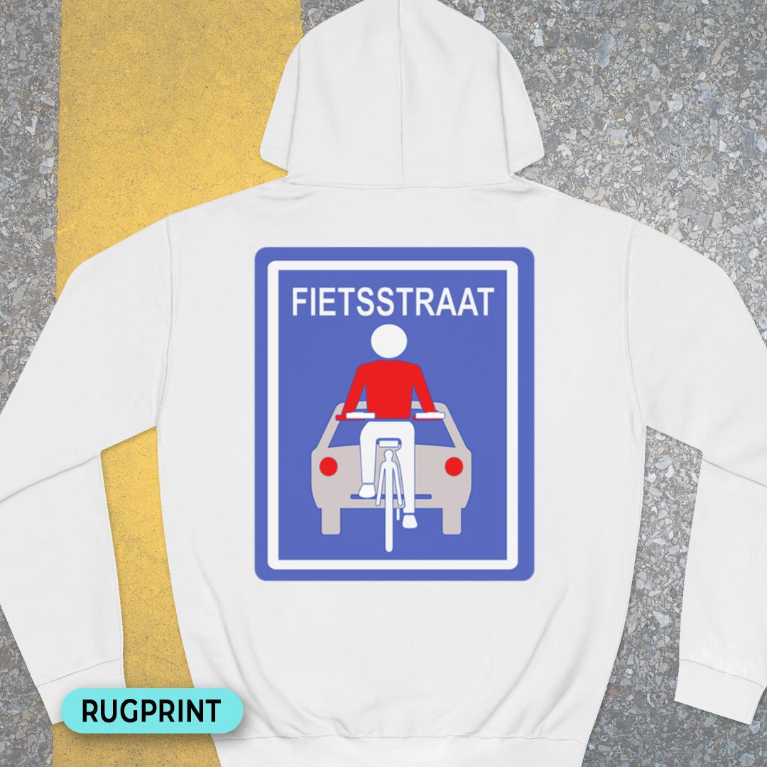 Fietsstraat rugprint Hoodie