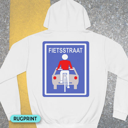Fietsstraat rugprint Hoodie