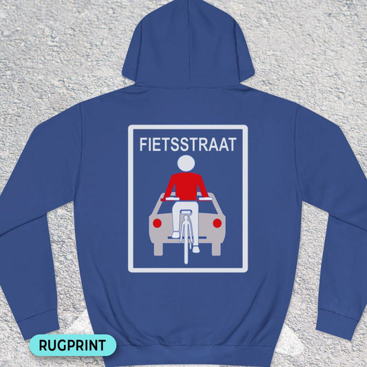 Fietsstraat rugprint Hoodie