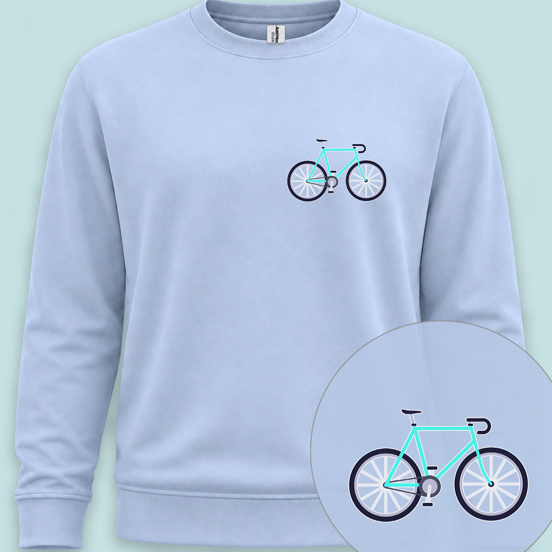 Racefiets turquoise Sweater