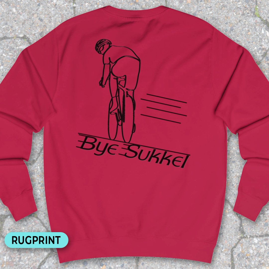 Bye Sukkel rugprint Sweater